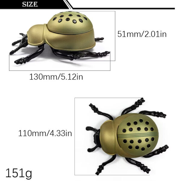 甲殼蟲造型- 金屬研磨器