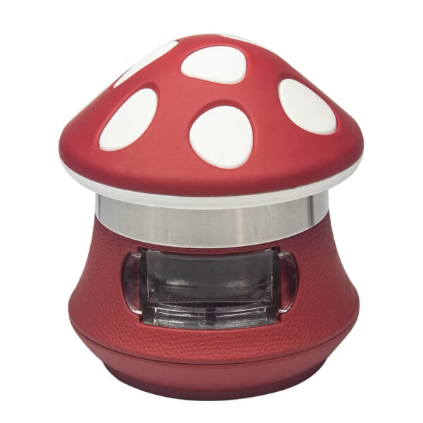 帶抽屜的蘑菇造型- 金屬研磨器