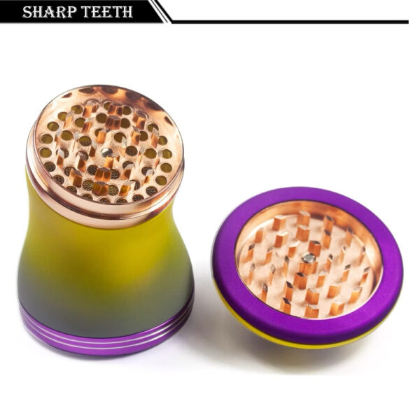 多彩蘑菇漸變色 - 金屬研磨器