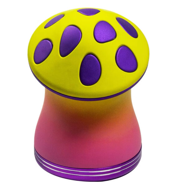 多彩蘑菇漸變色 - 金屬研磨器