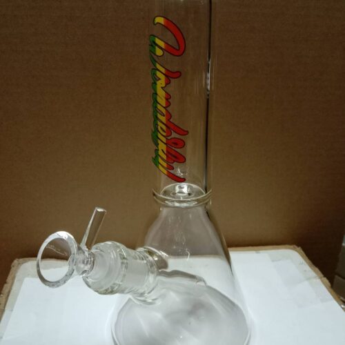 24cm透明玻璃水烟壶