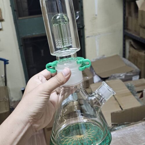 36cm雙層可拆卸玻璃水烟壶