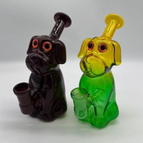 隨身小狗小玻璃水烟壶BONG