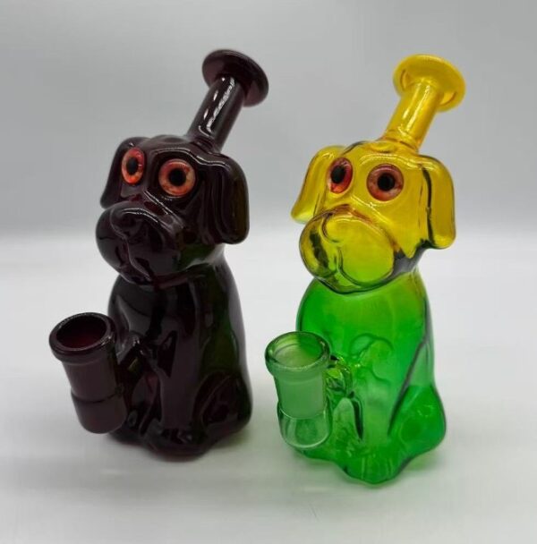 隨身小狗小玻璃水烟壶BONG