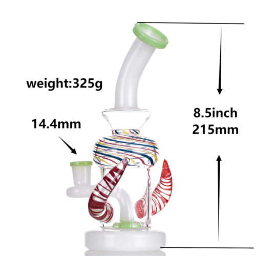 21cm手工兩用加厚玻璃BONG